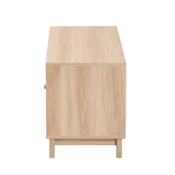 Elsbeth Wood And Natural Rattan 2 Door TV Stand For TVs Up To 40" Light Brown/Natural Brown - Baxton Studio -Lush Living Store GUEST 0f0a89d0 2e36 489a 89db bc874b80f643