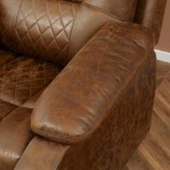 HOMCOM Overstuffed Manual Recliner Chair With Thick Sponge Padded Headrest And Armrest, And Rocking Function, Brown -Lush Living Store GUEST 0f25c065 559f 404b 9d1d 63b064df3f92