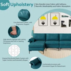 Costway Modern Modular L-shaped Sectional Sofa W/ Reversible Chaise & 4 USB Ports -Lush Living Store GUEST 0f493547 b943 437b b923 b7ee47af2f36