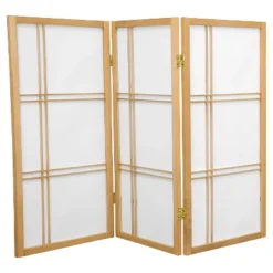 3 Ft. Tall Double Cross Shoji Screen (3 Panels) - Oriental Furniture -Lush Living Store GUEST 0f78bd41 9c35 4db6 8b2e c994d8676c22