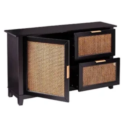 Chekshire Anywhere Storage Cabinet Black/Natural - Holly & Martin -Lush Living Store GUEST 0f94cec9 fbd0 4ab8 be83 2ad91cd5fc0d
