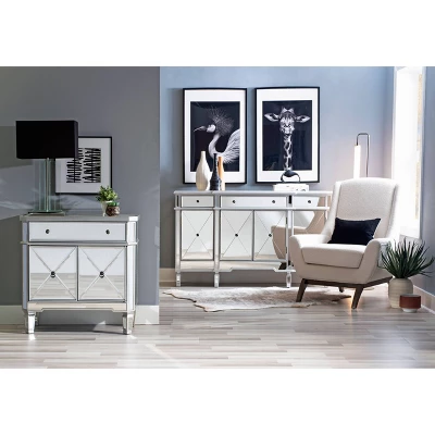 Sasha Mirrored 1Drawer 2Door Console - Powell Company 15 Sasha Mirrored 1Drawer 2Door Console - Powell Company - Image 13