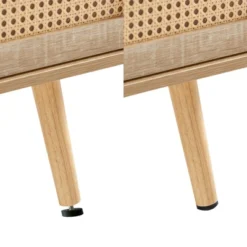 Rattan TV Stand, Entertainment Center With Sliding Doors, TV Console Cabinet With Adjustable Shelf, Natural-ModernLuxe -Lush Living Store GUEST 108a0d57 80de 4931 9034 b3b467f2129c