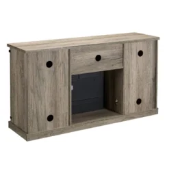 Sliding Doors Electric Fireplace TV Stand For TVs Up To 60" Antique Gray Oak - Home Essentials 20 Sliding Doors Electric Fireplace TV Stand For TVs Up To 60" Antique Gray Oak - Home Essentials -Lush Living Store GUEST 108f97d3 fdd2 48af 90ac dbcbf82286da