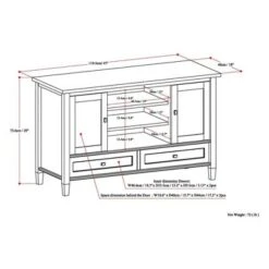 47" Norfolk Solid Wood TV Stand - WyndenHall -Lush Living Store GUEST 109a55de 3720 497a a9ae 387e0e35e93b