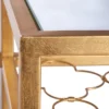 Hanzel Gold Leaf Glass Side Table - Gold - Safavieh -Lush Living Store GUEST 10badb9d 5869 49fb ae66 7a568de0c348