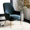 Aimee Velvet Arm Chair - Navy - Safavieh 1 Aimee Velvet Arm Chair - Navy - Safavieh -Lush Living Store GUEST 10c93f89 d897 4a36 80ad f61279a32c93