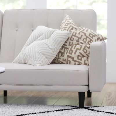 Merrick Lane Mid Century Modern Split-Back Sofa Futon With 3 Recline Positions 6 Merrick Lane Mid Century Modern Split-Back Sofa Futon With 3 Recline Positions - Image 4