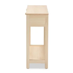 Sebille Wood With Natural Rattan 2 Drawer Console Table Light Brown - Baxton Studio -Lush Living Store GUEST 113b806d fd05 4001 8270 320920b0e5cb