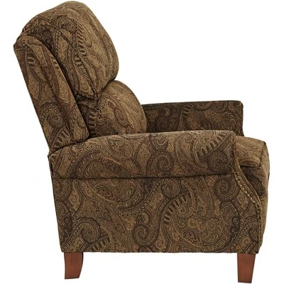 Kensington Hill Beaumont Warm Brown Paisley Patterned Fabric Recliner Chair Comfortable Push Manual Reclining Footrest For Bedroom Living Room Reading 8 Kensington Hill Beaumont Warm Brown Paisley Patterned Fabric Recliner Chair Comfortable Push Manual Reclining Footrest For Bedroom Living Room Reading - Image 6