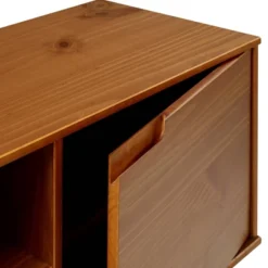 Solid Wood Mid-Century Modern TV Stand For TVs Up To 80" - Saracina Home -Lush Living Store GUEST 1230d599 1ffc 49f5 88b2 9c14434896a7