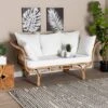 Edana Natural Rattan Sofa With Cushion White/Natural Brown - Bali & Pari -Lush Living Store GUEST 126002dc 95c1 43fa 8ee7 85ce3426708e