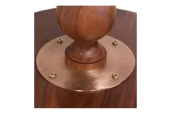 Inmod Juno Wood Side Table Gold/Walnut -Lush Living Store GUEST 1296b43c 2199 477f 8f41 49c8d4e5212a