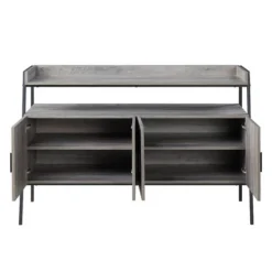 52" Samiya TV Stand For TVs Up To 50" Gray Oak/Black Finish - Acme Furniture -Lush Living Store GUEST 12a6821d aee5 48ea bc54 c903d14d2dbf