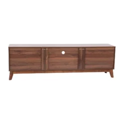 Flash Furniture Hatfield Mid-Century Modern TV Stand For Up To 64 Inch TV's - 60 Inch Media Center With Adjustable Center Shelf And Dual Soft Close Doors -Lush Living Store GUEST 12e4a030 aa77 4708 9bf6 fe704686457b