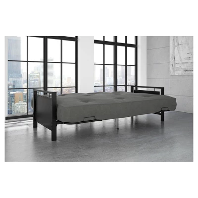 DHP Henley Metal Arm Futon Frame Black Metal - Dorel Home Products 14 DHP Henley Metal Arm Futon Frame Black Metal - Dorel Home Products - Image 12