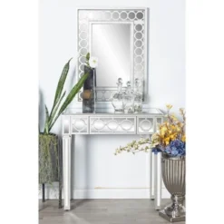 Set Of 2 Glam Wood Console Tables Gray - Olivia & May -Lush Living Store GUEST 130d46e5 ebec 434e 9f6d 29cf41fe19a0