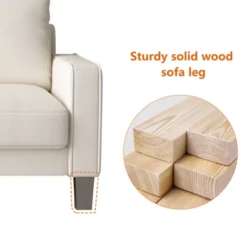 75" Modern Living Room Furniture Fabric Sofa - ModernLuxe -Lush Living Store GUEST 1345e9d0 04f9 4793 9531 fcf8b3cd4071