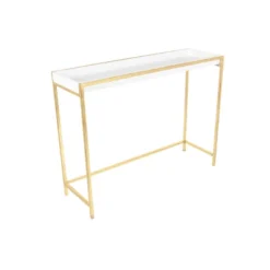 Set Of 2 Contemporary Console Tables White - Olivia & May -Lush Living Store GUEST 13638325 3cb7 4876 8ed0 20bef5715dec