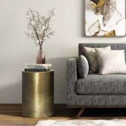 Ledger Metal Side Table - WyndenHall