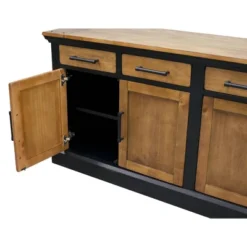 Toulouse Storage Credenza Honey/Black - Martin Furniture -Lush Living Store GUEST 14abd74f 642b 4275 987c f10f035e172b