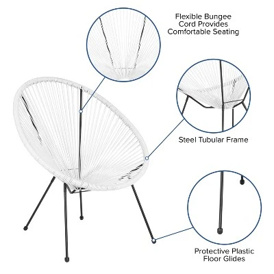 Flash Furniture Valencia Oval Comfort Series Take Ten Papasan Lounge Chair 4 Flash Furniture Valencia Oval Comfort Series Take Ten Papasan Lounge Chair - Image 2