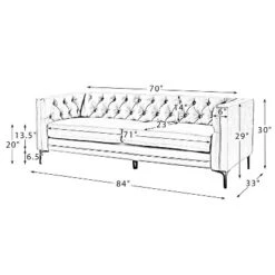 Wales 84" Contemporary Sofa With Tufted Back | ARTFUL LIVING DESIGN -Lush Living Store GUEST 14e5ab09 442f 4370 b627 732834898623