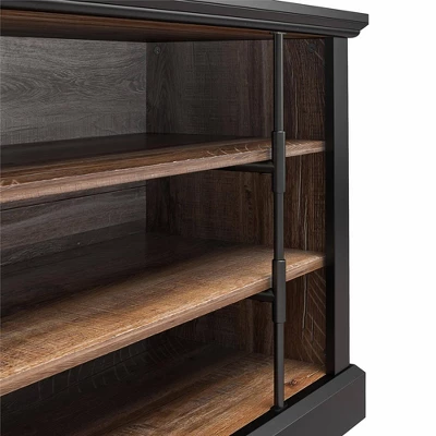 Hoffman Rustic TV Stand For TVs Up To 50" Black And Walnut - Room & Joy 10 Hoffman Rustic TV Stand For TVs Up To 50" Black And Walnut - Room & Joy - Image 8