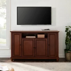 Cambridge Full Size TV Stand For TVs Up To 60" Dark Brown - Crosley -Lush Living Store GUEST 15a7144f bb39 42e0 88ed 59955fa029b7