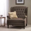 Appaloosa Oversized Wingback Push Back Recliner - Christopher Knight Home