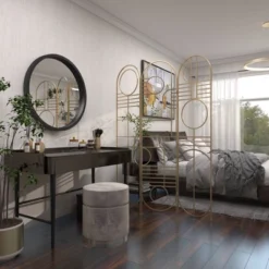 Modern Metal Room Divider Screen Gold - Olivia & May -Lush Living Store GUEST 163eb8db 6214 488f 8421 ab4515a87793