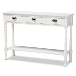 Garvey Wood 3 Drawer Entryway Console Table - Baxton Studio -Lush Living Store GUEST 16453017 8815 4738 8e6e 7e408c34764c