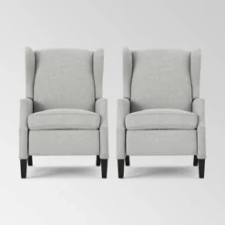Set Of 2 Wescott Contemporary Fabric Recliners - Christopher Knight Home -Lush Living Store GUEST 16b34891 50af 4920 bd73 fdcec45c1936