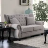 Irving Tufted Loveseat Light Gray - HOMES: Inside + Out -Lush Living Store GUEST 16b9a7e2 9890 460b b8c4 f8619b9c409a