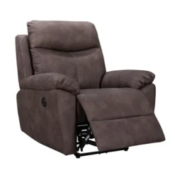 FC Design Modern Power Recliner Chair With USB Charging Port And Pillow Top Arms Palomino Fabric Single Seat Reclining Sofa -Lush Living Store GUEST 16fe5ad1 c3db 45e7 956d 6e7b805488a0