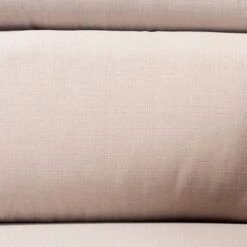 Charlotte Fabric Upholstered Wood 2 Seater Loveseat Taupe/Brown - Baxton Studio -Lush Living Store GUEST 173831a9 580a 4850 be76 8d25edb455b6