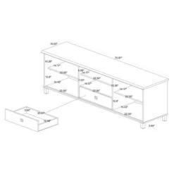 Unna Wood 2 Door TV Stand For TVs Up To 65" Oak Brown/Black - Baxton Studio -Lush Living Store GUEST 1796c9ba f0b2 4597 8444 a386224141b9
