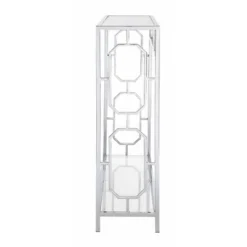 Omega Chrome Console Table Chrome - Breighton Home -Lush Living Store GUEST 17b16309 c81d 413c b6ec c4377dca20f6