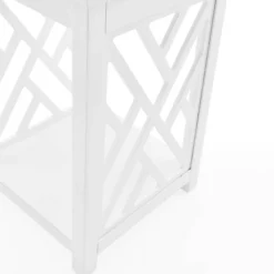 Middlebury Wood End Table With Tray Shelf White - Alaterre Furniture -Lush Living Store GUEST 17f2122d 5c08 4e60 98b4 9d9f8ae97d27