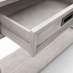 LuxenHome Gray Wood 2-Drawer 1-Shelf Console And Entryway Table -Lush Living Store GUEST 18592fcc 97a0 47d8 8bb8 71736586c9ab