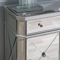 Sasha Mirrored 1Drawer 2Door Console - Powell Company 25 Sasha Mirrored 1Drawer 2Door Console - Powell Company -Lush Living Store GUEST 185a38e3 4f2d 48b0 903e 50e08fe94109