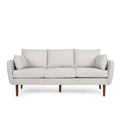 Feichko Contemporary Fabric Pillow Back 3 Seater Sofa - Christopher Knight Home 12 Feichko Contemporary Fabric Pillow Back 3 Seater Sofa - Christopher Knight Home - Image 10