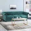 Bowie Modern Glam Velvet Sofa Teal - Christopher Knight Home -Lush Living Store GUEST 188d0c77 6126 4530 a899 c6130760797a