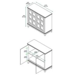 Epinay Carved Cabinet Gray - Powell Company -Lush Living Store GUEST 18d2907b 0b8e 42f5 87ea e93913e01502
