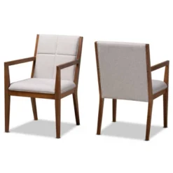 Set Of 2 Theresa Fabric Upholstered Wood Living Room Accent Chair - Baxton Studio 21 Set Of 2 Theresa Fabric Upholstered Wood Living Room Accent Chair - Baxton Studio -Lush Living Store GUEST 191561ac a13b 4ffb bab8 4b16f648c21f