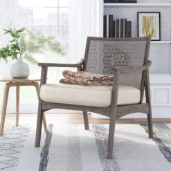 Aurelia Cane Back Accent Chair - HOMES: Inside + Out