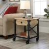 Steel River Side Table Distressed Brown - Sauder -Lush Living Store GUEST 199574d0 b271 48d1 81d1 9b3b606885cf