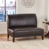Darcy Bonded Leather Loveseat Brown - Christopher Knight Home -Lush Living Store GUEST 1a133fe6 6ab3 44c5 9bb1 2480a9fb041c