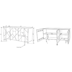 Remer Console Brown - Powell Company -Lush Living Store GUEST 1a7a81e9 c0d9 40a5 b9df 23bc183830e0