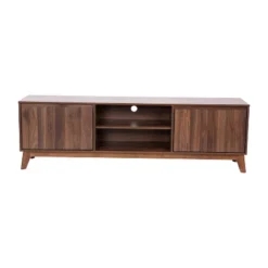 Flash Furniture Hatfield Mid-Century Modern TV Stand For Up To 64 Inch TV's - 60 Inch Media Center With Adjustable Center Shelf And Dual Soft Close Doors -Lush Living Store GUEST 1a8962fd 28c1 4fc4 ae0d d1235cad7c8c